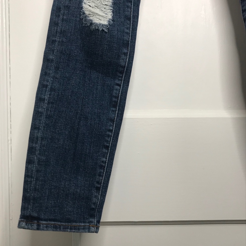 FRAME Denim Le Skinny De Jeanne Shredded Raw Size 28 - Picture 5 of 11